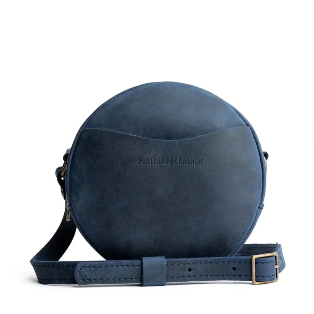 Portland Leather Circle Crossbody bag